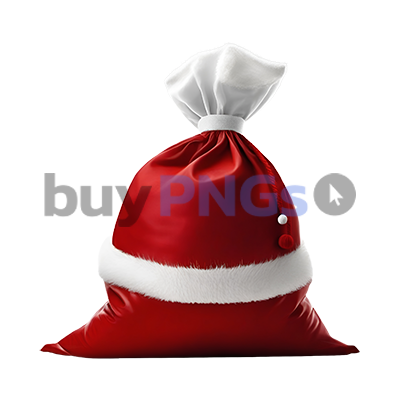 red santa bag