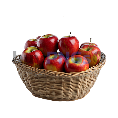 Red apples in basket