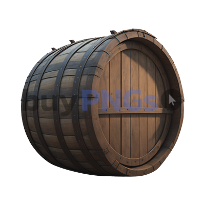 Wooden wine barrel