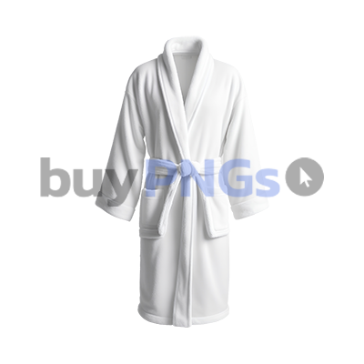 white bathrobe