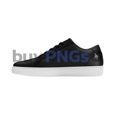 black casual sport shoe