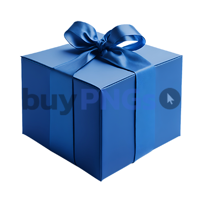 blue christmas present gift