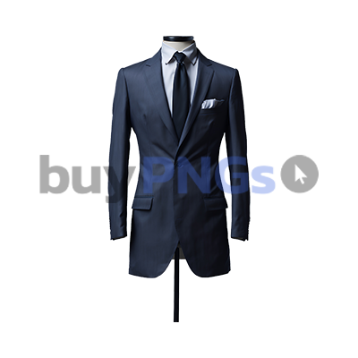 blue man business suit on mannequin