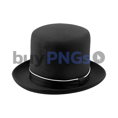 black bowler cylinder hat