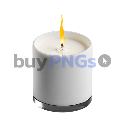 white burning candle