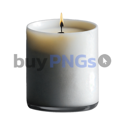 white small candle