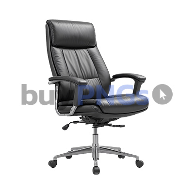 black Office leather ceo chair