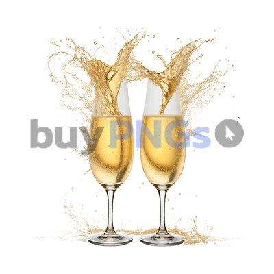 champagne glass toast splash