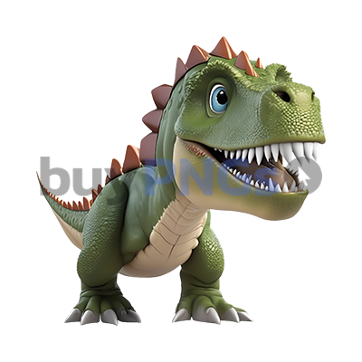 cartoon style dinosaur Tyrannosaurus rex (T-rex)