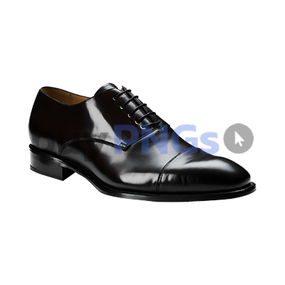 man classic black business shoe