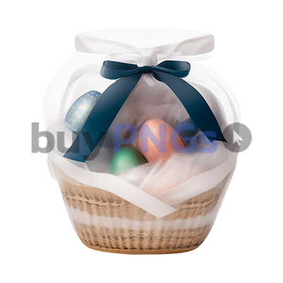 easter basket of eggs