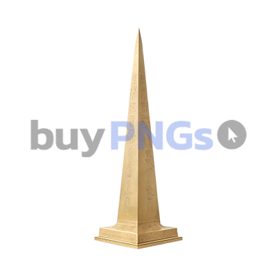 ancient Egyptian golden obelisk png