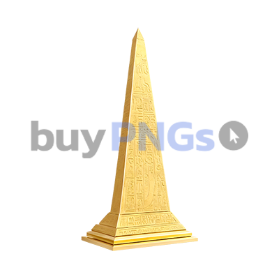 ancient Egyptian golden obelisk