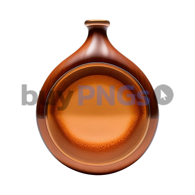 wooden flask