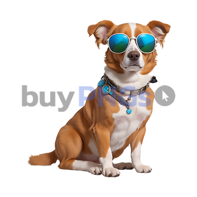 Funny dog with sunglasses