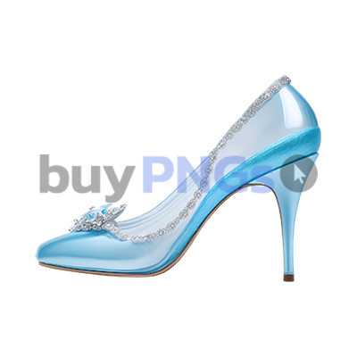 glass woman shoe