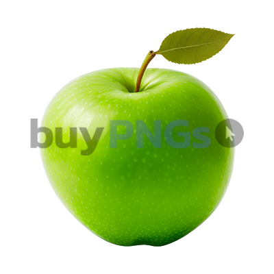 Green fruit apple