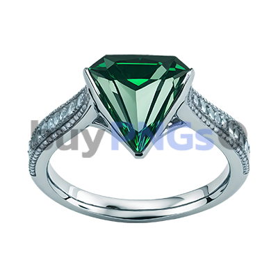 green diamond ring