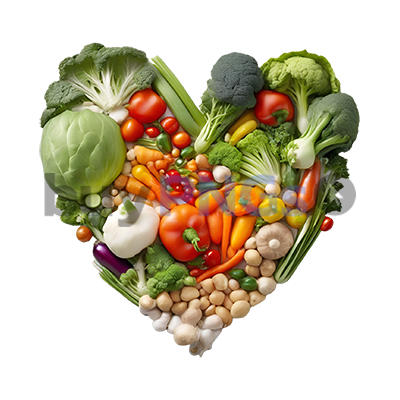 heart shape vegetables