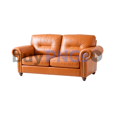 brown leather couch seat