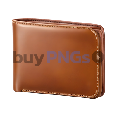 brown man leather bifold wallet