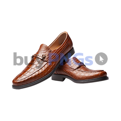 gentleman brown crocodile leather shoes