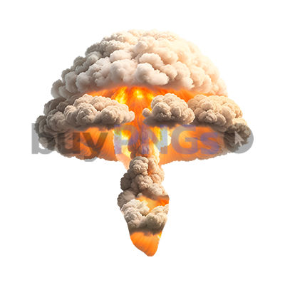 mushroom cloud explosion