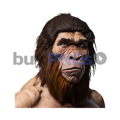 prehistoric Neanderthal humanoid