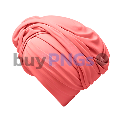 red turban hat