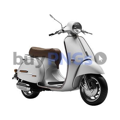 white vespa scooter motorbike