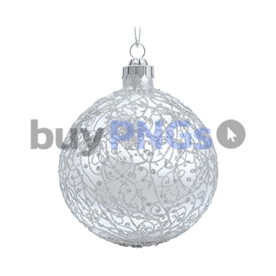 silver christmas ball