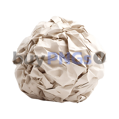 smashed paper rubbish ball