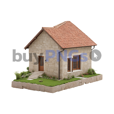 small stone house