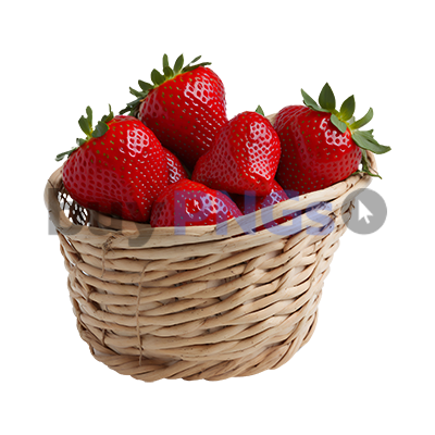 strawberries in basket