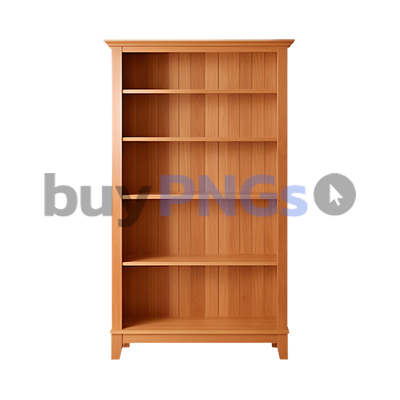 empty bookshelf