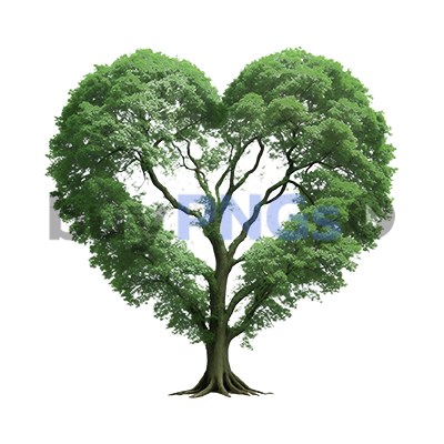 heart shape tree