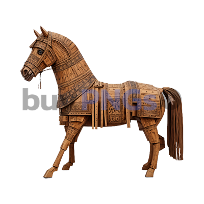 wooden trojan horse