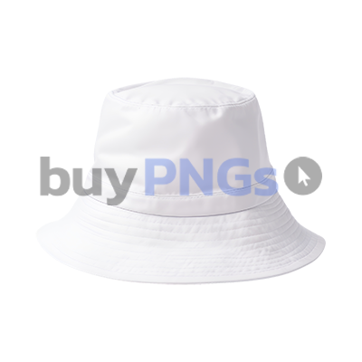 white bucket hat