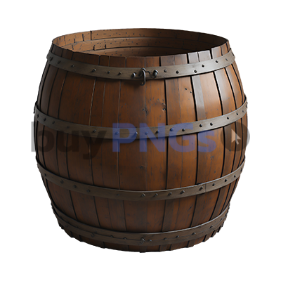 Wooden old wine barrel barrique