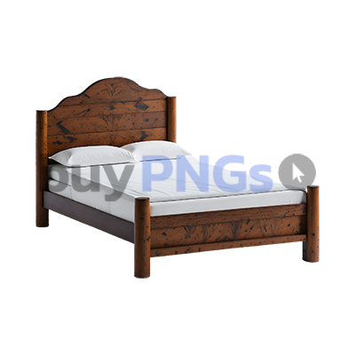 wooden bed