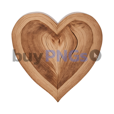 heart shaped wood png